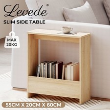 Levede Wood Side Table Narrow