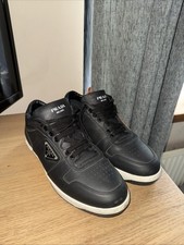 black soft leather PRADA Prax