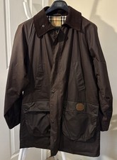 Burberry's Waxed Cotton Oiled Zip Jacket Fits Men’s x-Large Nova England Vtg