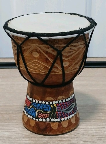 Wooden djembe drum - djembe, with