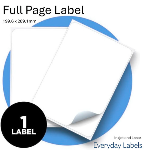 Full sheet labels - a4, 199.6