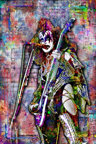 Kiss gene simmons - simmons, 20x30in