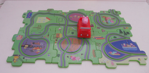 Peppa pig tile track - pig,