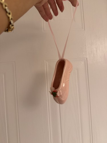 Vintage pink porcelain ballet - vintage,