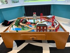 Elc wooden train table with - elc,