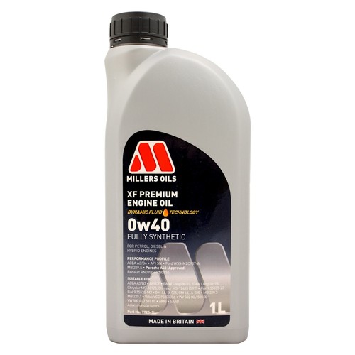 Millers oils premium - oils, 0w-40