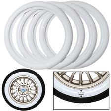 PORTAWALL White Wall Tyres 16" 4x Portawall Fits: VW FORD VAUXHALL. Free Shippin