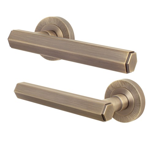 Brass internal door handle - internal,