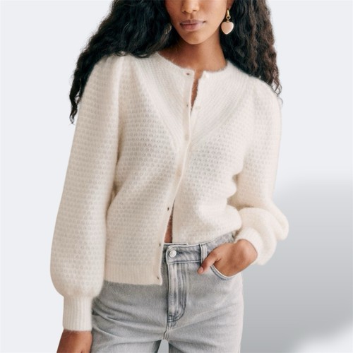 Sezane solena cardigan - cardigan, ecru