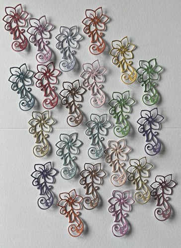 Flower die cut shapes - die, for