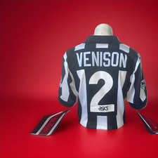 Barry Venison Rare Newcastle United Asics Match Home Shirt