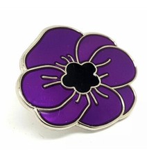 Purple poppy remembering - purple,