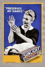 Rare Bright Vintage Scrap Book Sheet Adverts Sunlight Soap Gold Flake Circa 1930