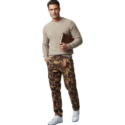 Mens camouflage trousers - camouflage,