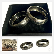 Pair Edwardian Solid Silver