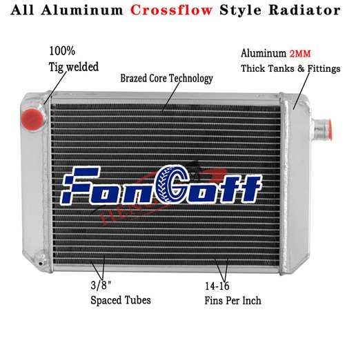 Rows aluminium radiator - radiator, for