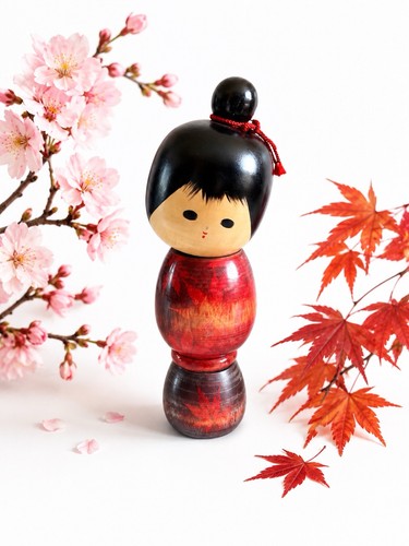 Large doll maple leaves japan - doll,