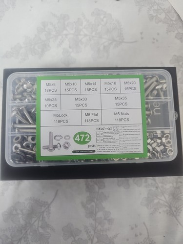 472 pcs screws set - m5, 304