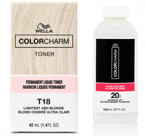 Wella t18toner developer vol - &,