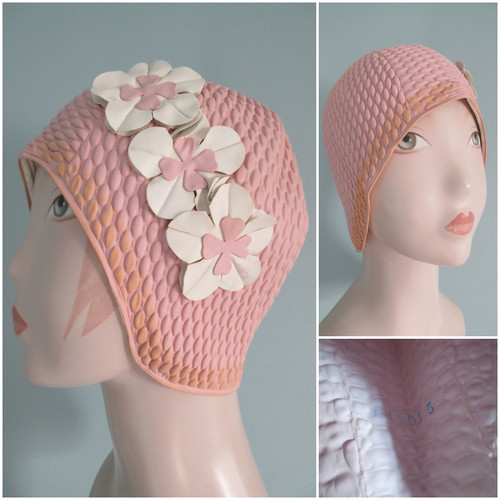 Vintage swimming cap 1980s - vintage,