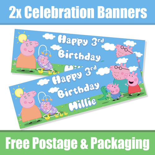 Personalised pepper pig family - personalised,