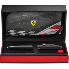 Cross Ferrari Townsend Ballpoint Pen & Stationery Gift Box - Brushed Black