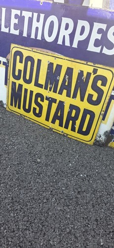 Colmans mustard enamel - mustard,