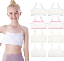 8 Pack Girls Crop Top Bras