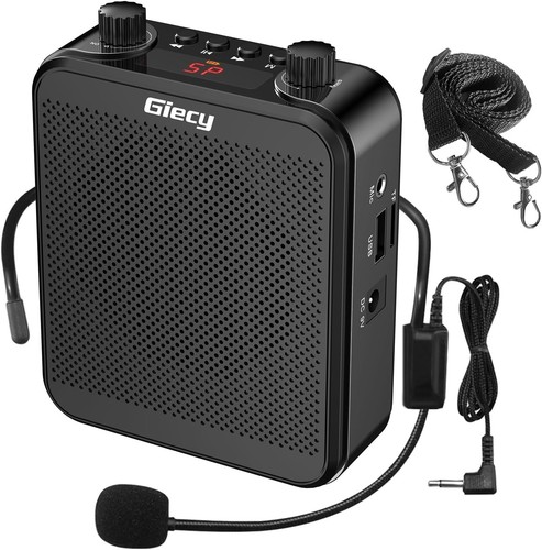 Portable voice amplifier with - portable,