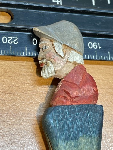 Vintage hand carved - hand-carved, wood