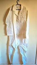 White Cotton Overalls Boiler Suit Size 49"