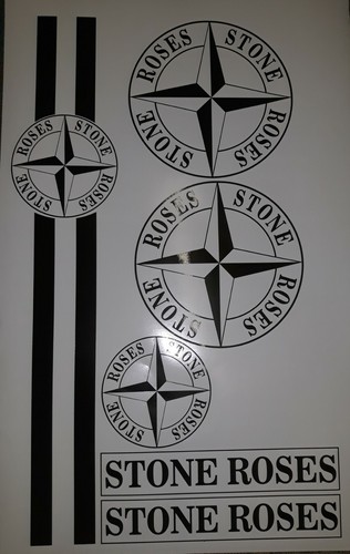 Stone rose panel set - stone, rose's