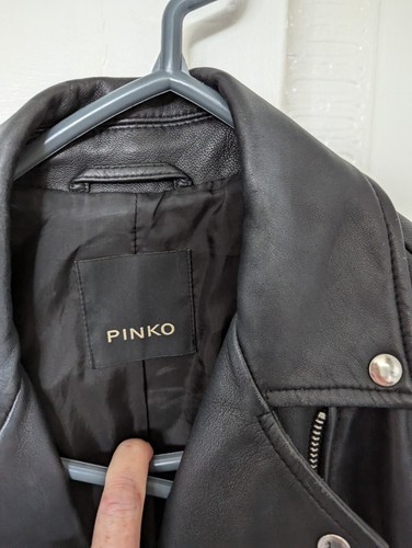 Pinko black leather - pinko,