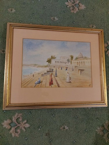 Antique indian watercolour - watercolour, a