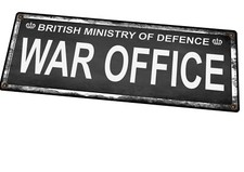  Vintage War Office Sign Sign