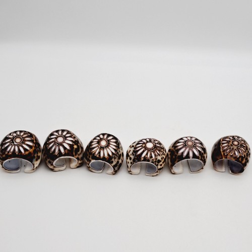 Napkin rings sea shell tiger - napkin,