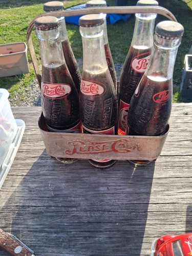 Pepsi cola six pack aluminum - pepsi-cola,