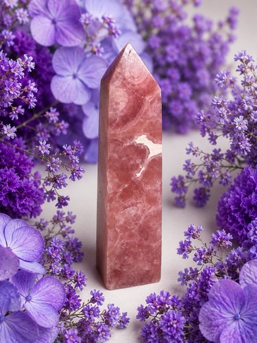 Rhodochrosite crystal point - crystal,