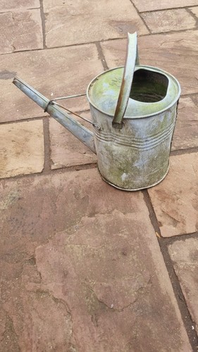 Vintage galvanised watering - vintage,