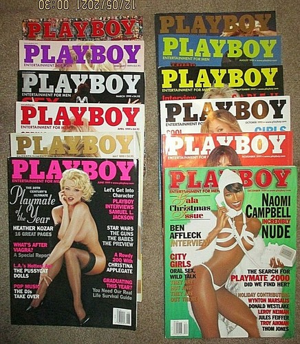 Vintage playboy lot of - -, 12
