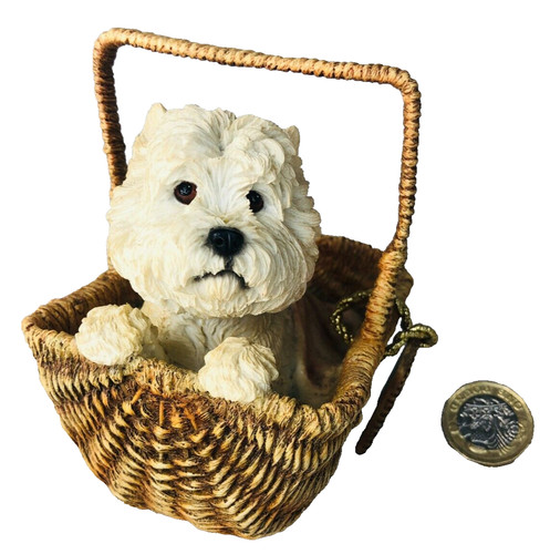 Dog westie ornament basket - dog,