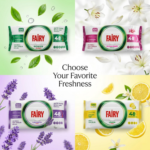Fairy multi surface wet wipes - fairy,