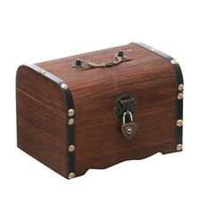 Wooden Lockable Treasure Chest