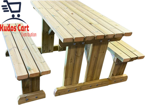 Wooden 5ft picnic table - picnic,