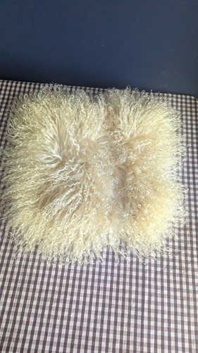 Next mongolian wool - wool, cushion