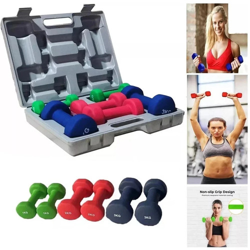 Neoprene dumbbells set - neoprene,