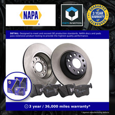 2x Solid Brake Discs and Pads