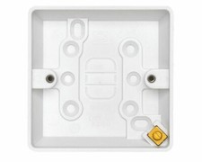 Box of 10 MK 1G 16mm Surface Moulded Box K2160 WHI