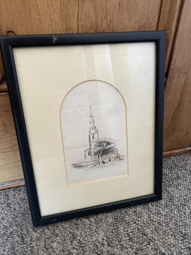 Antique ink drawing menu - drawing,