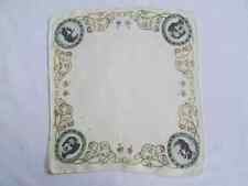 Vintage Coronation Handkerchief Hanky 1930s King George VI Souvenir 1937 3E